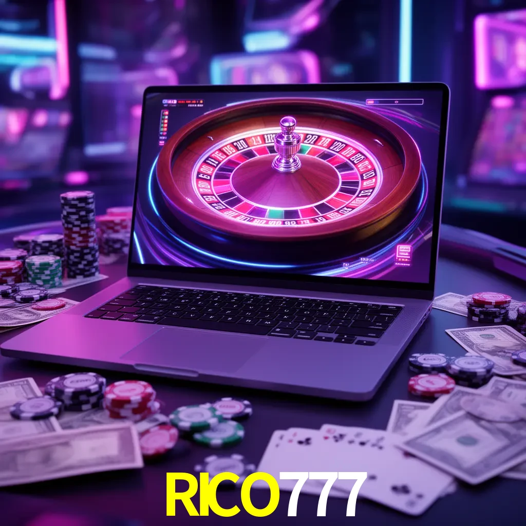 Centro móvil RICO777 con casino, cajero, bonos, app y acceso de cuenta para México